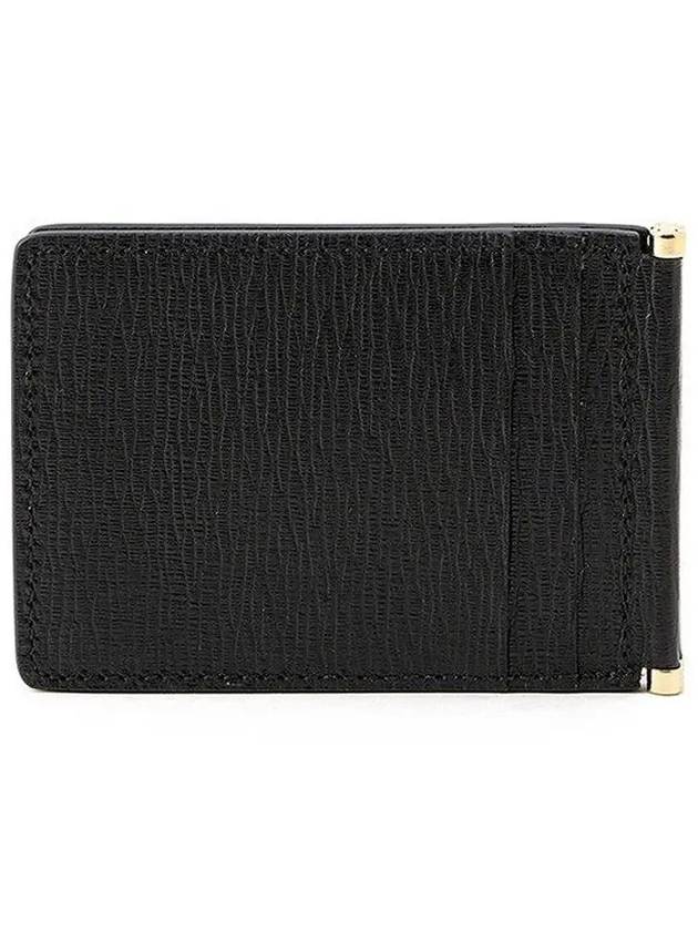 Salvatore Men's Double Gancini Card Wallet Black - SALVATORE FERRAGAMO - BALAAN.