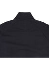 Diagonal Raised Fleece Quarter Zip-Up Sweatshirt Black - CP COMPANY - BALAAN 10