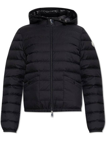 Hede Hooded Short Down Padding Black - MONCLER - BALAAN 1