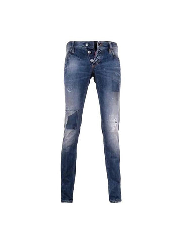 Men's Cool Guy Skinny Jeans Blue - DSQUARED2 - BALAAN 1