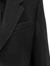 Two Button Single Coat Black - AMI - BALAAN 5