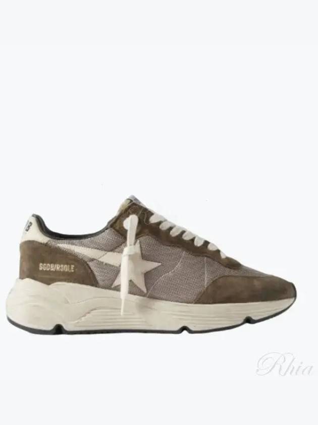 Running Sole Mesh Low Top Sneakers Olive Green - GOLDEN GOOSE - BALAAN 2