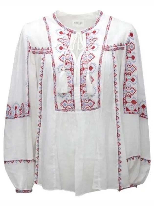 Kiledia Embroidery Blouse White - ISABEL MARANT - BALAAN 2