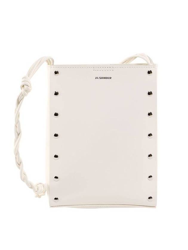 Logo Rivet Tangle Small Cross Bag White - JIL SANDER - BALAAN.