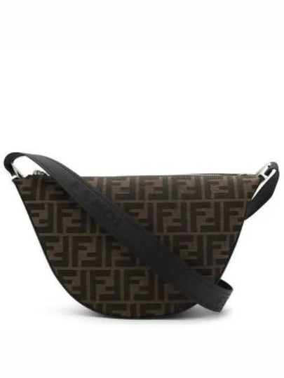 Melon FF Jacquard Small Shoulder Bag Brown - FENDI - BALAAN 2