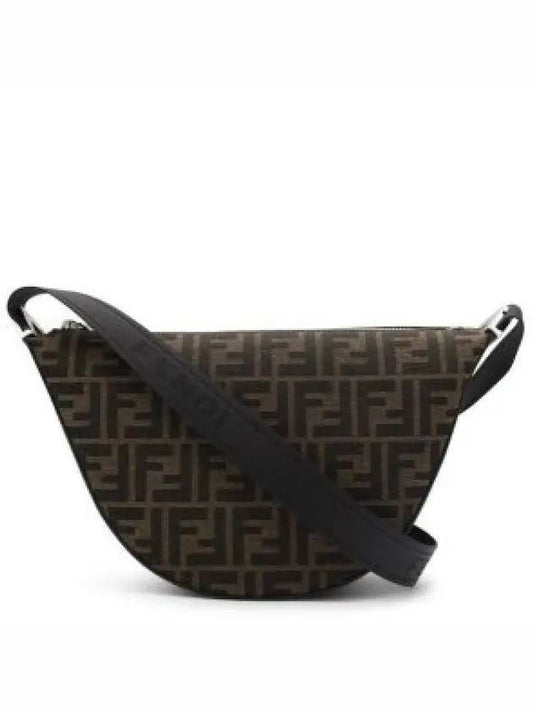 Melon FF Jacquard Small Shoulder Bag Brown - FENDI - BALAAN 2