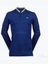 Men's Tyson Long Sleeve Regular Fit Polo Shirt  Sodalite Blue - J.LINDEBERG - BALAAN 2