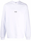 Men's Micro Logo Printing Sweatshirt White - MSGM - BALAAN 1
