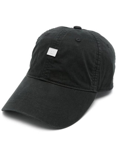 Mini Logo Patch Ball Cap Black - ACNE STUDIOS - BALAAN 1