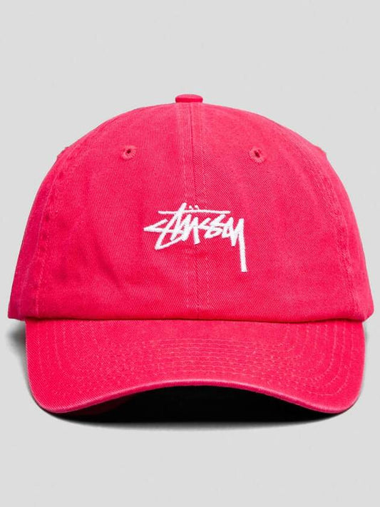 Stock Low Pro Ball Cap Magenta - STUSSY - BALAAN 2