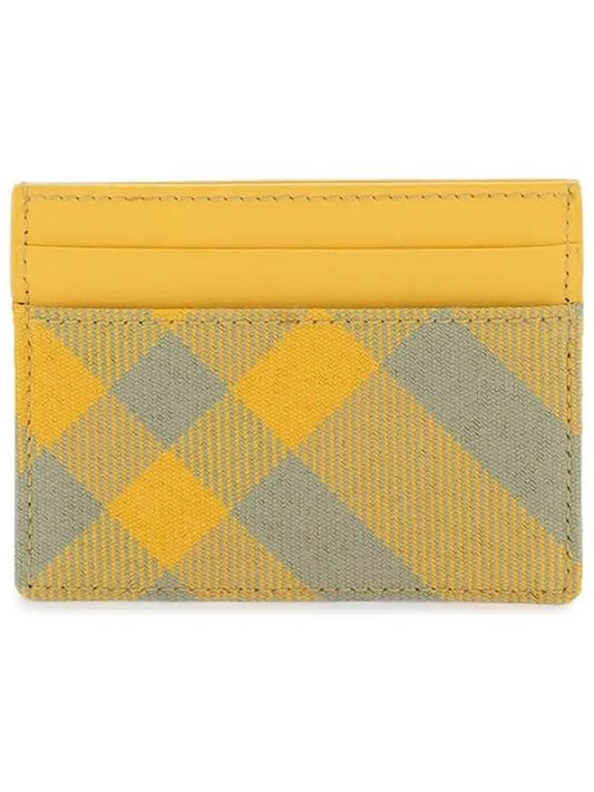 Check Card Wallet Yellow - BURBERRY - BALAAN 2