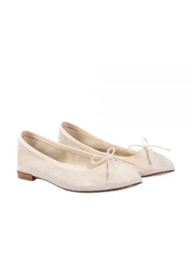 Cendrillon Bow Detail Leather Ballerina White - REPETTO - BALAAN 2