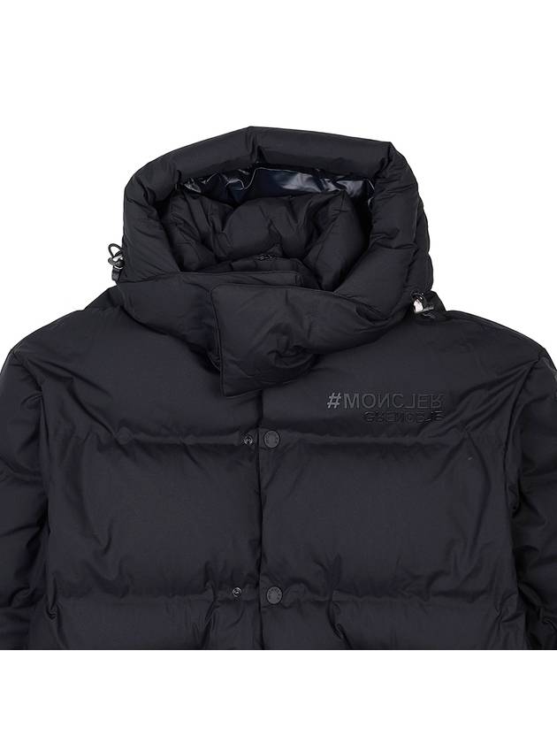 Coraia logo short down padded jacket black - MONCLER - BALAAN 4