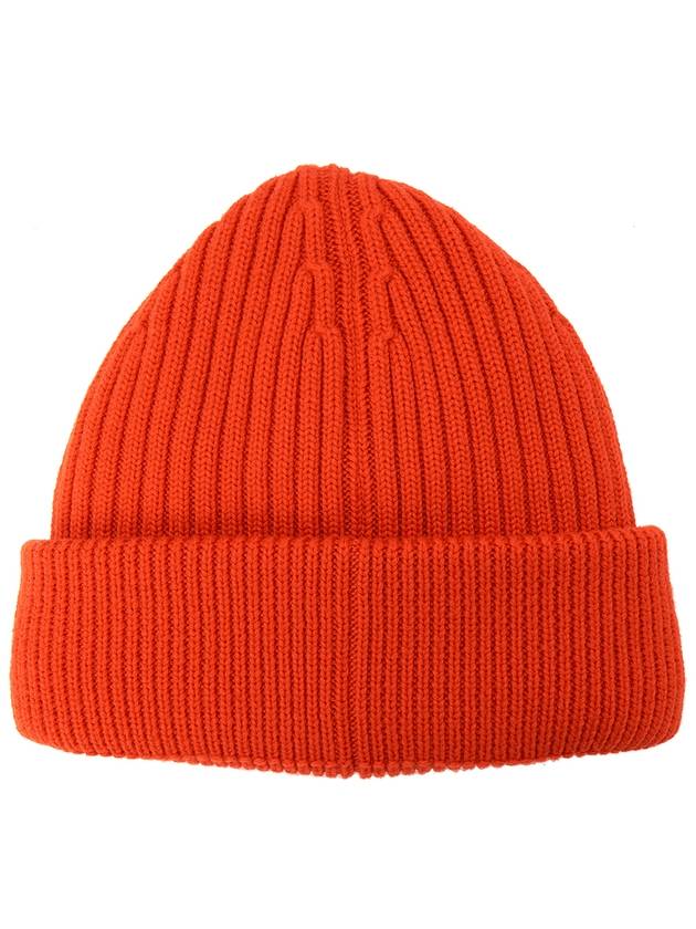 Grenoble Down Filled Wool Beanie Orange - MONCLER - BALAAN 3