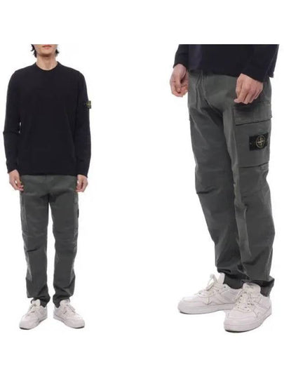 Compass Badge Cargo Straight Pants Green - STONE ISLAND - BALAAN 2