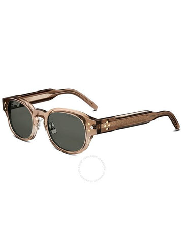 Dior CD DIAMOND R2F Brown Oval Men's Sunglasses DM40117F 45E 51 - DIOR - BALAAN 1