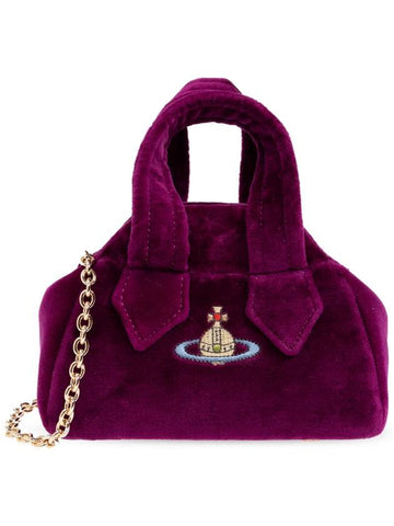 Archive Mini Yasmine Tote Bag Purple - VIVIENNE WESTWOOD - BALAAN 1