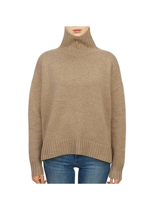 Gianna Cashmere Turtleneck Beige - MAX MARA - BALAAN 1