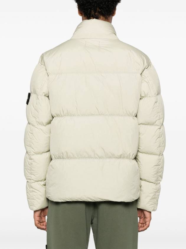 Garment Dyed Crinkle Reps Down Padding Beige - STONE ISLAND - BALAAN 6