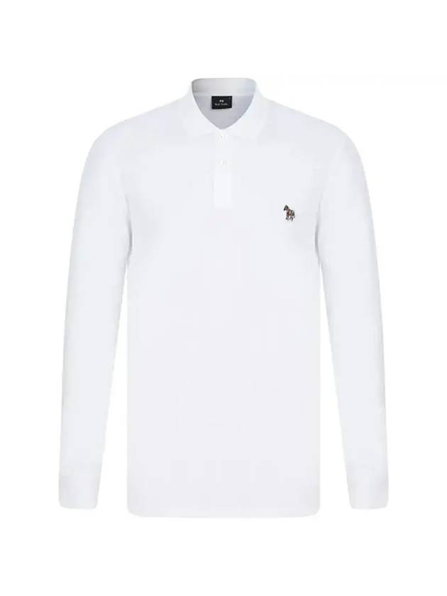 Zebra Logo Long Sleeve PK Shirt White - PAUL SMITH - BALAAN.