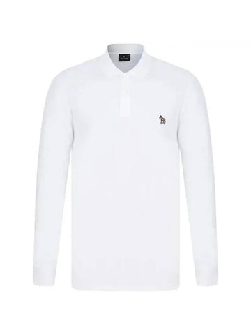 Zebra Logo Long Sleeve PK Shirt White - PAUL SMITH - BALAAN.