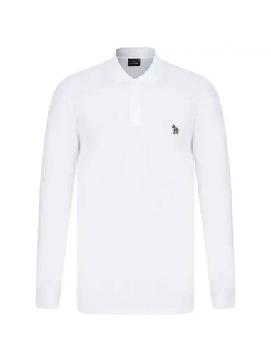 Zebra Logo Long Sleeve PK Shirt White - PAUL SMITH - BALAAN 1