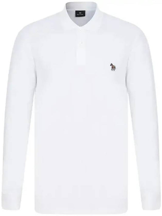 Zebra Logo Long Sleeve PK Shirt White - PAUL SMITH - BALAAN.