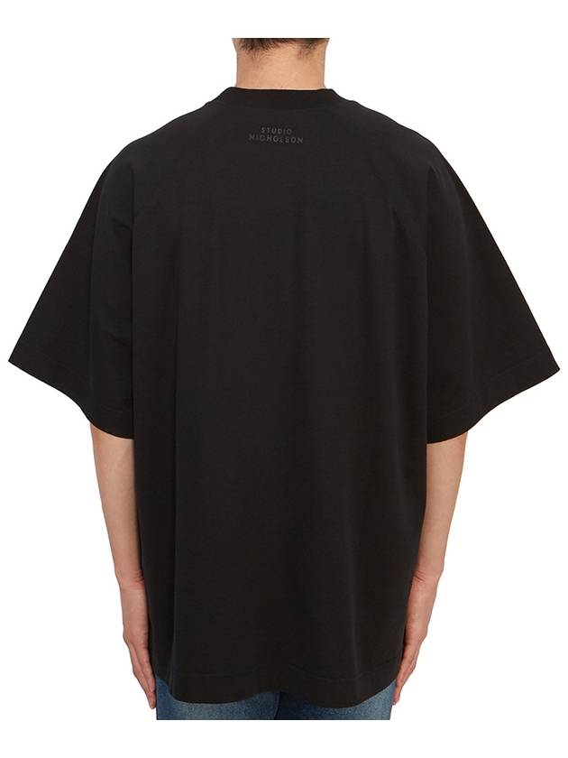 Men's short sleeve t-shirt HARLOW SNM 1160 BLACK - STUDIO NICHOLSON - BALAAN 3