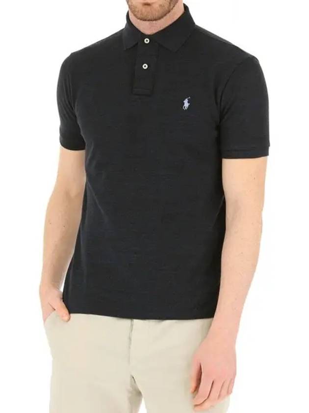 Embroidered Pony Logo White Polo Shirt Black - POLO RALPH LAUREN - BALAAN 3