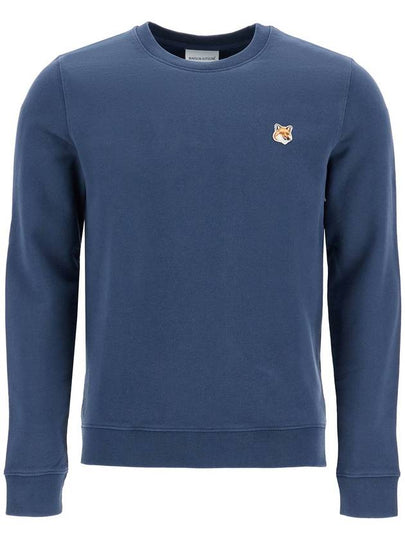 Fox Head Patch Regular Sweatshirt Ink Blue - MAISON KITSUNE - BALAAN 2