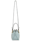 Mon Tresor FF Motif Leather Mini Bag Light Blue - FENDI - BALAAN 7