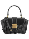 Materasse Nappa Leather Mini Shoulder Bag Black - MIU MIU - BALAAN 3