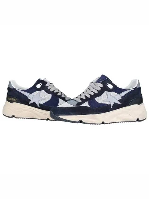 Star Running Sole Suede Low Top Sneakers Grey Navy - GOLDEN GOOSE - BALAAN 2