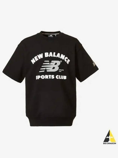 Uni Sports Club Shorts Sweatshirt Black - NEW BALANCE - BALAAN 1