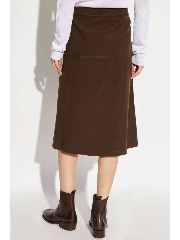 Asymmetrical A Line Skirt Brown - LEMAIRE - BALAAN 5