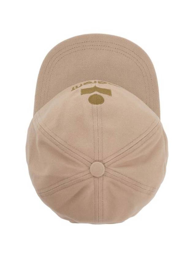 Tyron Logo Cotton Ball Cap Beige - ISABEL MARANT - BALAAN 3