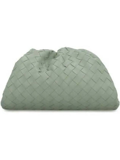 Intrecciato Small Leather Pouch Bag Mint - BOTTEGA VENETA - BALAAN 2