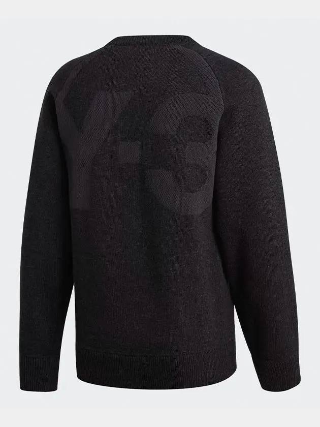 Y3 Back Logo Classic Winter Crew Neck Knit Dark Gray Men s GK4564 - Y-3 - BALAAN 2