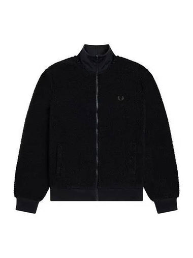 jacket fleece track black - FRED PERRY - BALAAN 1