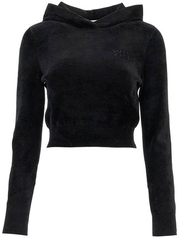 hooded chenille sweat - ALEXANDER WANG - BALAAN 1