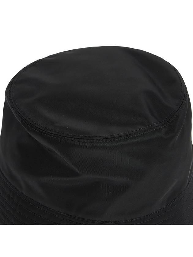 Triangle Logo Re-nylon Bucket Hat Black - PRADA - BALAAN 9