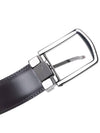 Men's Small Gancini Buckle Reversible Leather Belt Black - SALVATORE FERRAGAMO - BALAAN 8