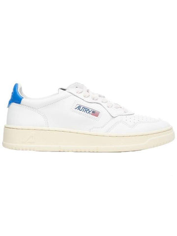 Medalist Goatskin Low Top Sneakers White Blue - AUTRY - BALAAN 1