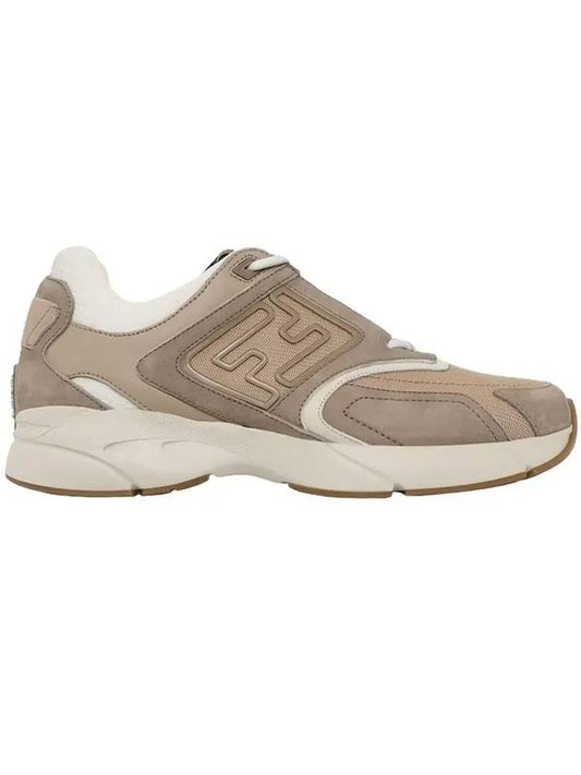 Faster Trainer Low Top Sneakers Beige - FENDI - BALAAN.