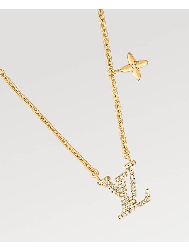 LV Iconic Crystal Necklace Gold - LOUIS VUITTON - BALAAN 2