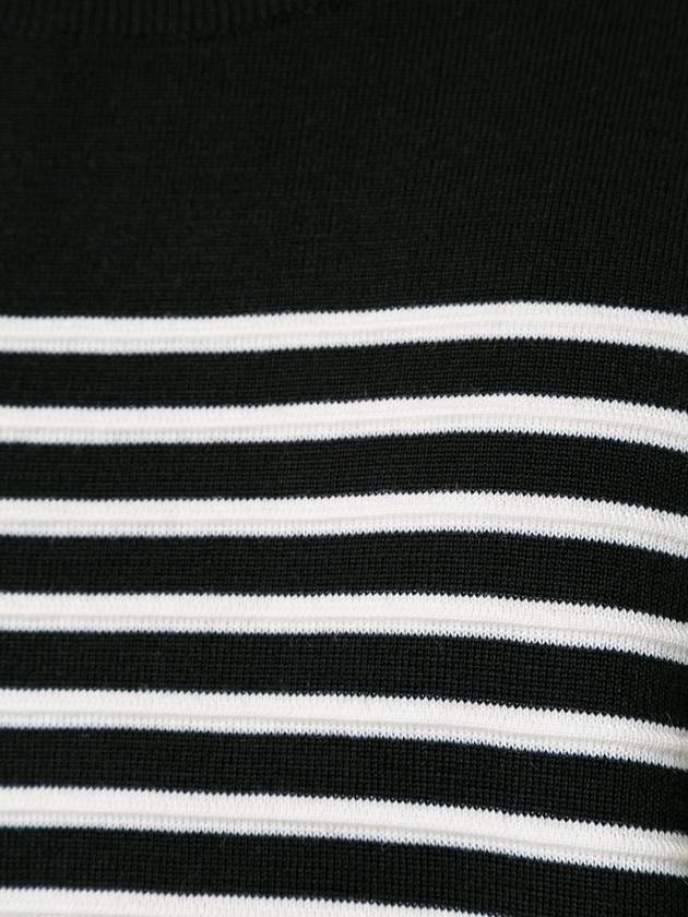 Striped Overfit Knit Top Black - JUUN.J - BALAAN 6