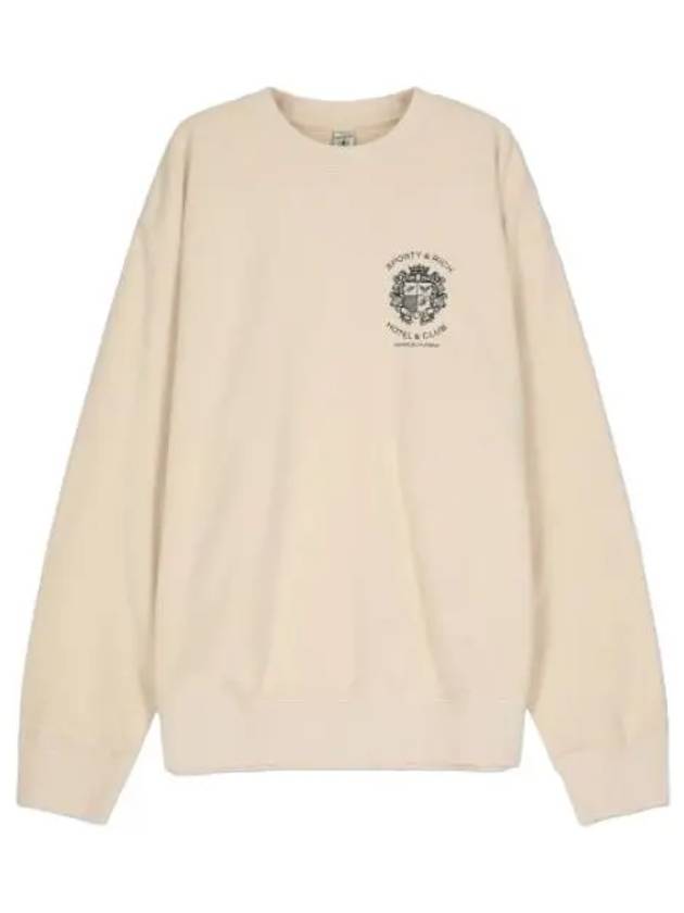 Hotel sweatshirt cream t shirt - SPORTY & RICH - BALAAN 1