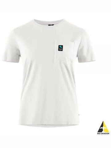 Luna Pocket SS Tee Woman Snow 20685W21 101 - KLATTERMUSEN - BALAAN 1