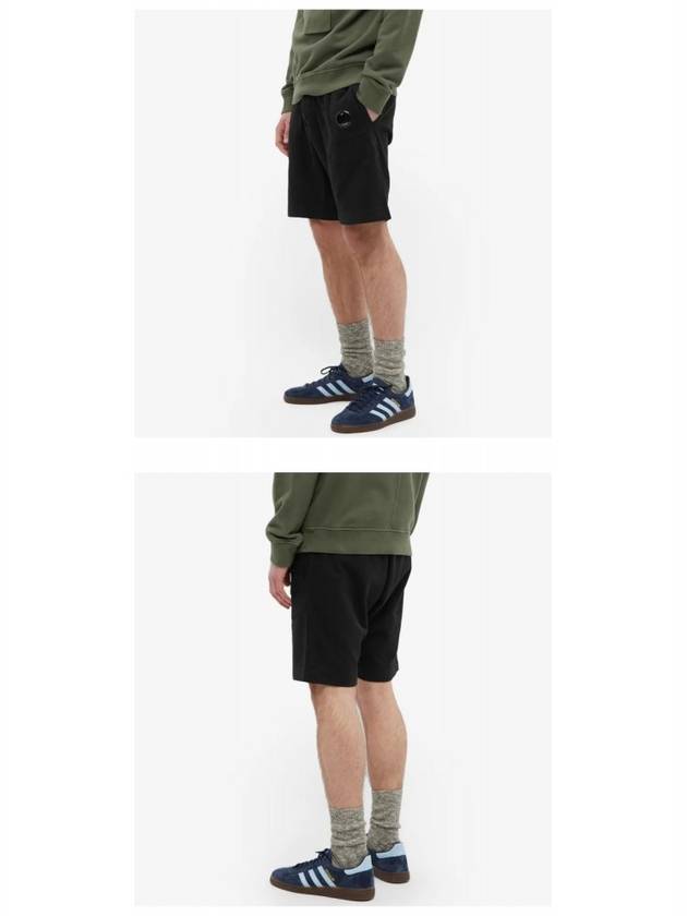 Men's Lens Wappen Bermuda Shorts Black - CP COMPANY - BALAAN 6