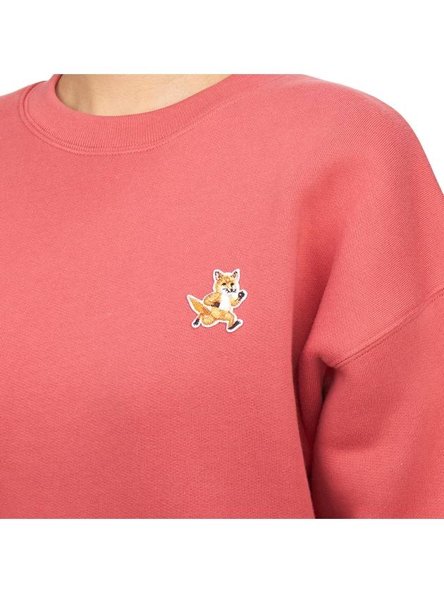 Speedy Fox Patch Comfort Sweatshirt Red Current - MAISON KITSUNE - BALAAN 7